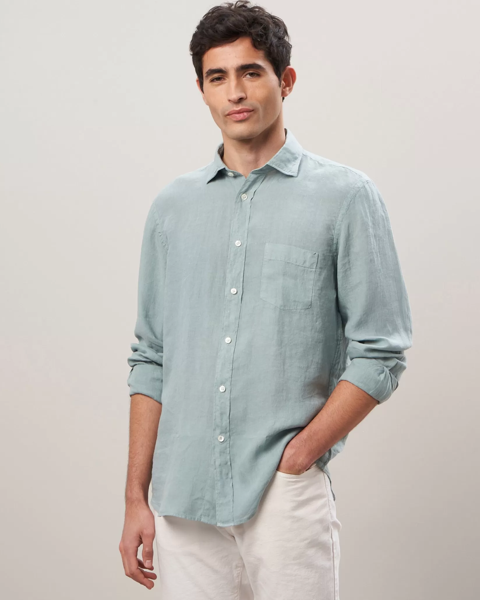 Hartford Regular Shirts | Linen Shirts<Paul Shirt